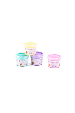 4 pots de peinture à doigts pastel 'Les Rosalies' | MOULIN ROTY