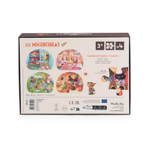 4 mini puzzles 'Une belle journée' | MOULIN ROTY