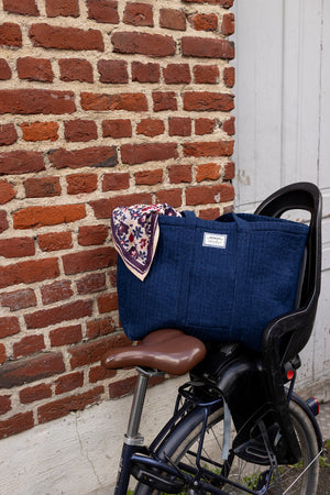 Sac cabas Samba Denim Foncé Deep Marine - Apaches Collections - vue 2