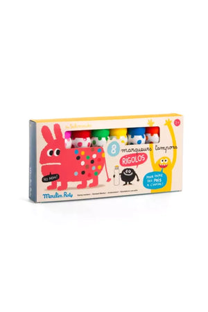 8 marqueurs tampons 'Les Schmouks' | MOULIN ROTY