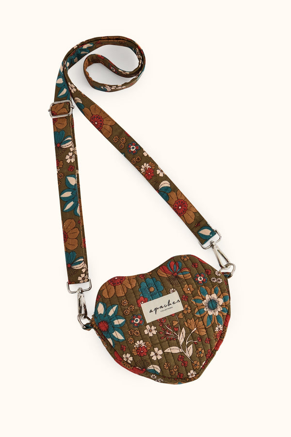 Mini sac coeur Jaan Bolero Fougere - Apaches Collections