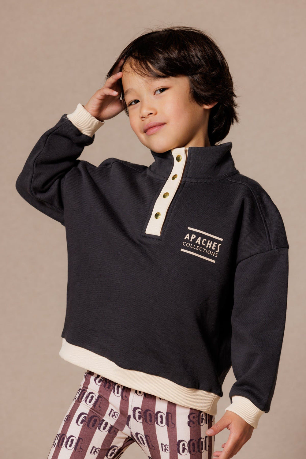 Sweat enfant Luz Coal - Apaches Collections