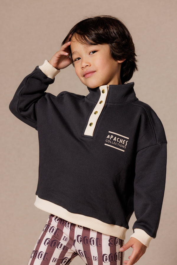 Sweat enfant Luz Coal - Apaches Collections
