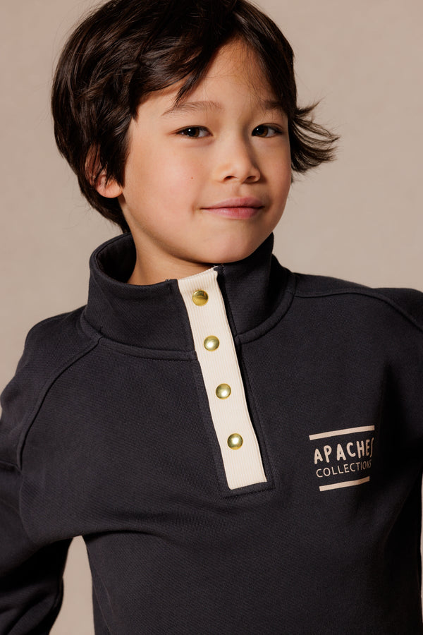 Sweat enfant Luz Coal - Apaches Collections - vue 3