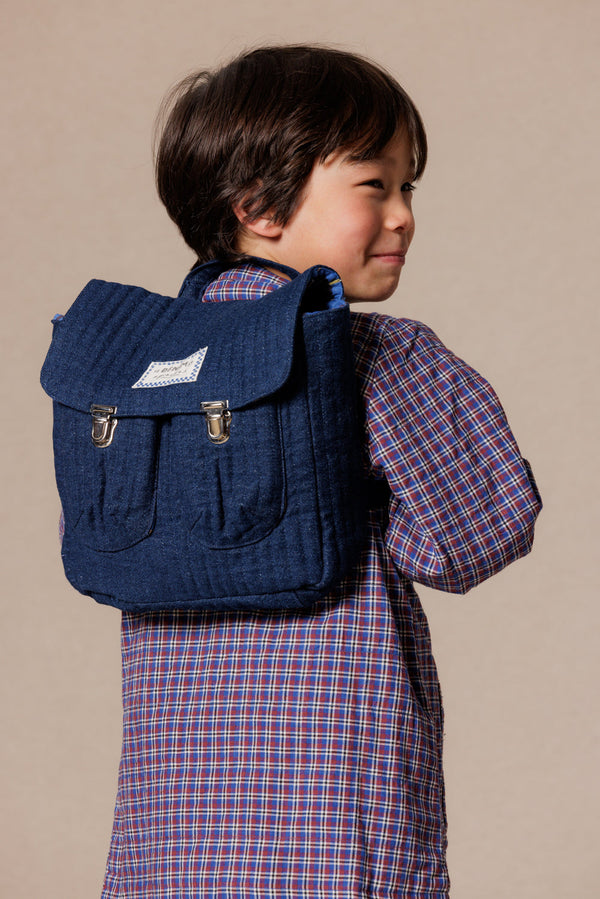 Sac à dos Suji Denim Foncé Deep Marine - Apaches Collections - vue 2
