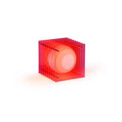 Petite lampe carrée 'Lớp' Pink electrik