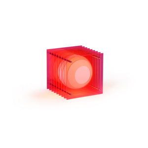 Petite lampe carrée 'Lớp' Pink electrik