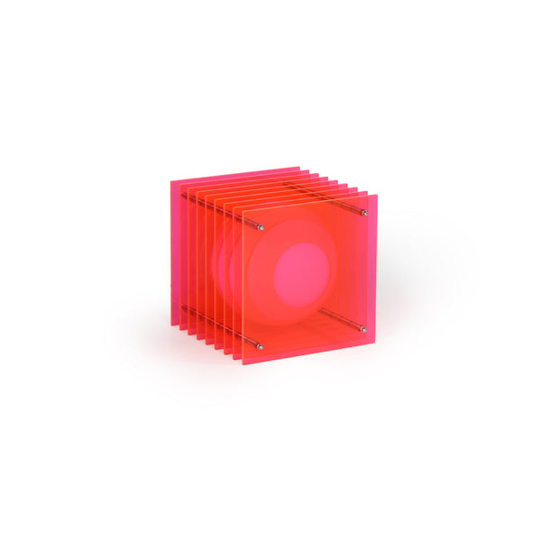 Petite lampe carrée 'Lớp' Pink electrik