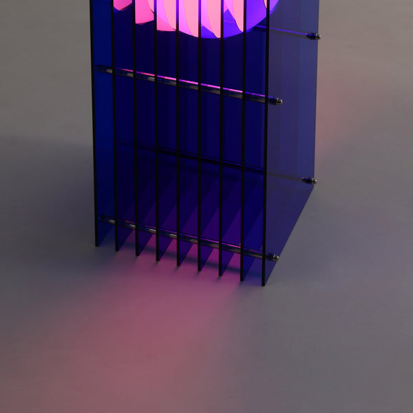 Petite lampe rectangulaire 'Lớp' Bleu