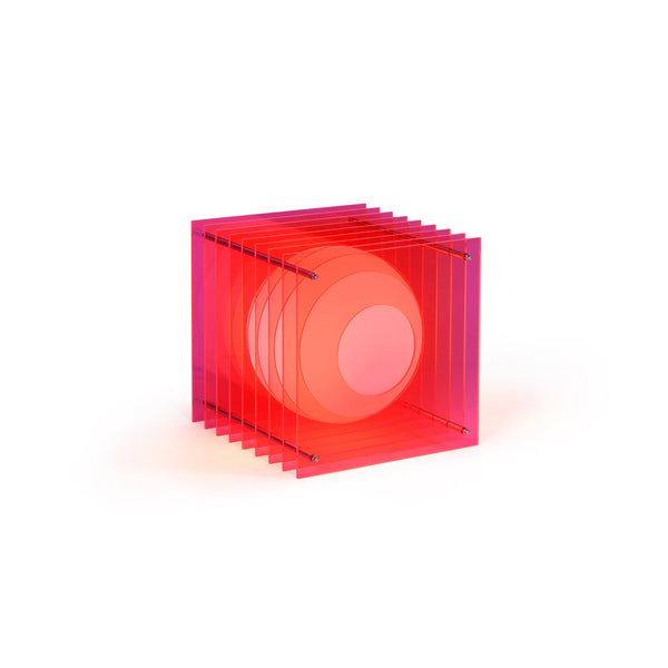 Grande lampe carrée 'Lop' Pink electrik | BANG