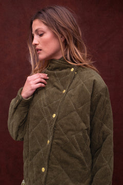 Veste Kapuro Velours côtelé Fougere - Apaches Collections - vue 5