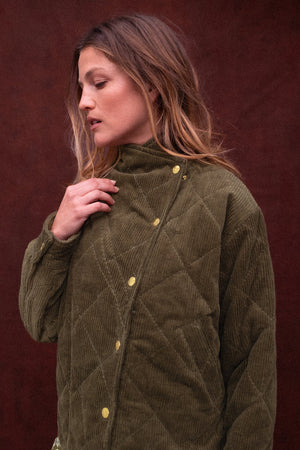 Veste Kapuro Velours côtelé Fougere - Apaches Collections - vue 5