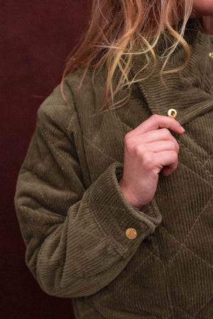 Veste Kapuro Velours côtelé Fougere - Apaches Collections - vue 3