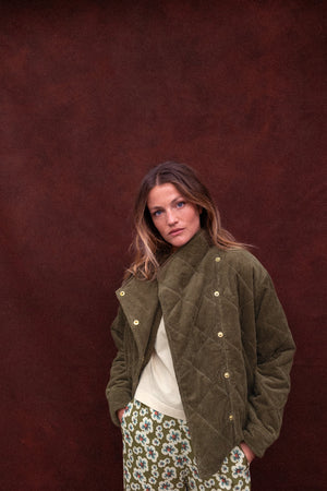 Veste Kapuro Velours côtelé Fougere - Apaches Collections - vue 4