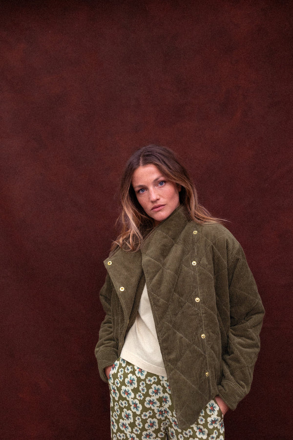 Veste Kapuro Velours côtelé Fougere - Apaches Collections - vue 4