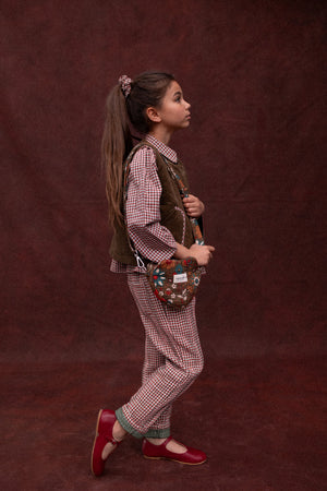 Mini sac coeur Jaan Bolero Fougere - Apaches Collections - vue 3