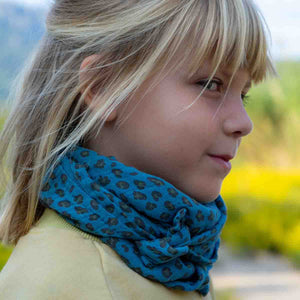 Lange Bianca Mini Léopard Blue Jean 70x70cm - Rose in April - vue 9