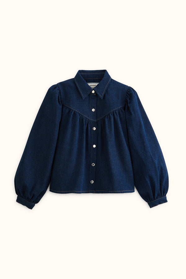 Blouse Bindiya Denim Foncé - Apaches Collections