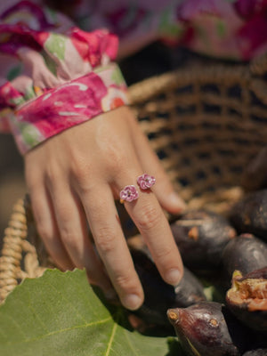 Bague 'FaceToFace' Pensée | NACH BIJOUX
