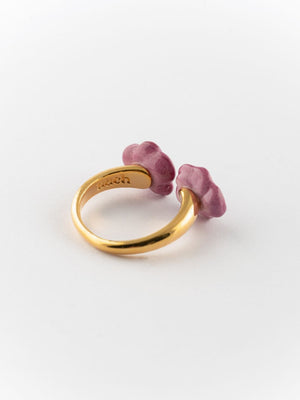 Bague 'FaceToFace' Pensée | NACH BIJOUX