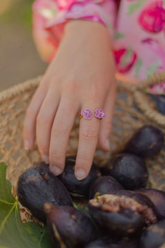 Bague 'FaceToFace' Pensée | NACH BIJOUX