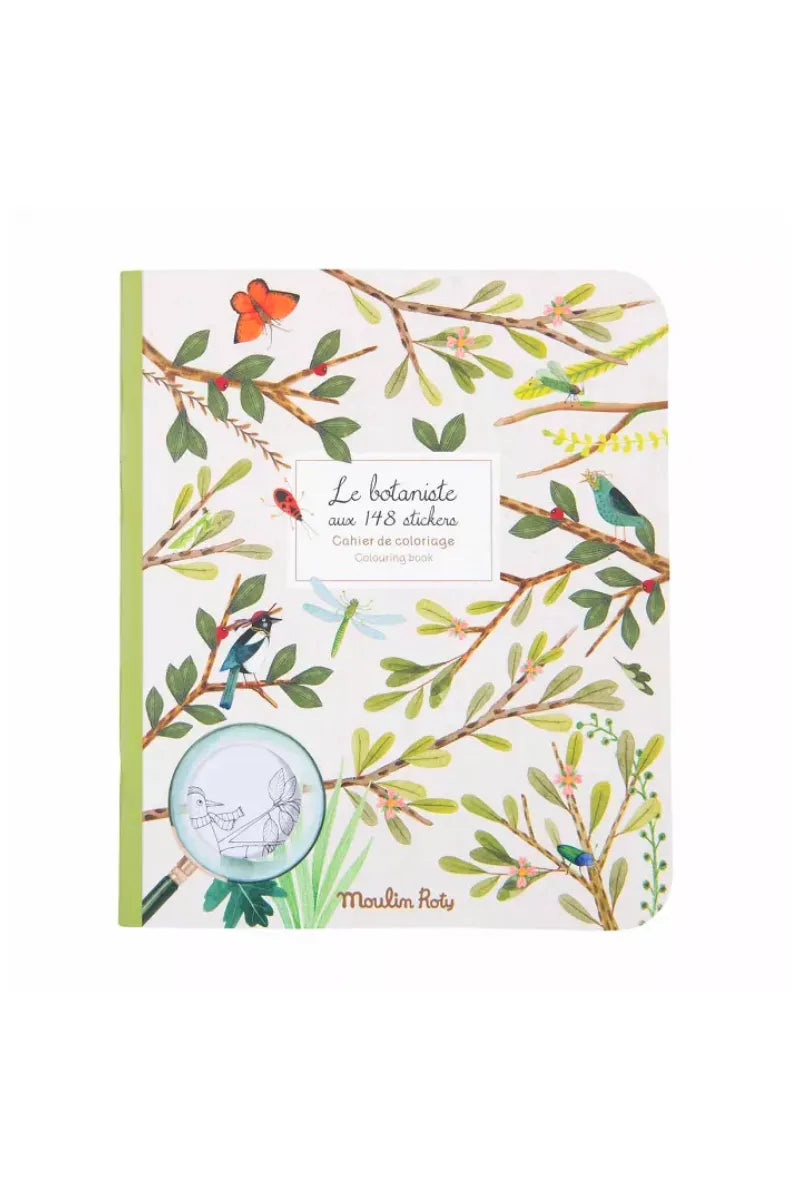 Cahier de coloriage et stickers 'Le botaniste' | MOULIN ROTY