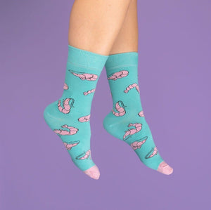 Chaussettes Crevette paillettées | COUCOU SUZETTE