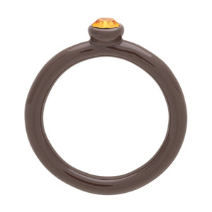 Bague 'Color Crystal' Cocoa Powder