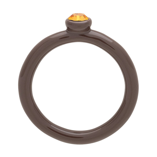 Bague 'Color Crystal' Cocoa Powder