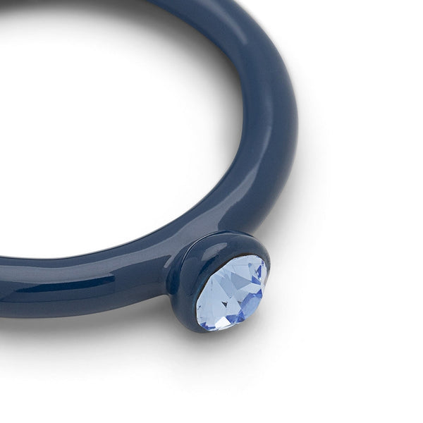 Bague 'Color Crystal' Retro Dark Blue