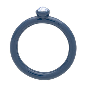 Bague 'Color Crystal' Retro Dark Blue