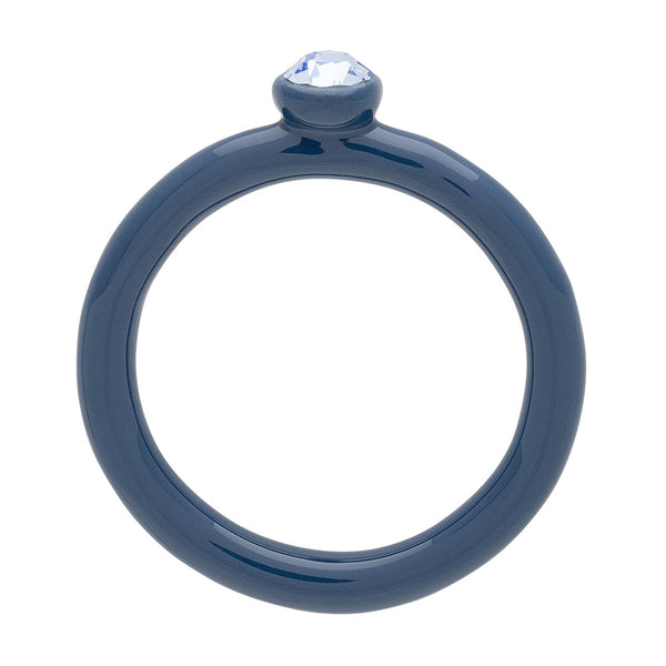 Bague 'Color Crystal' Retro Dark Blue