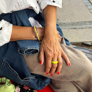 Bague 'Color Chunky' Wild Lime - LULU Copenhagen - vue 2