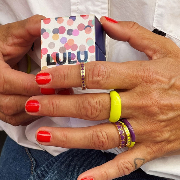 Bague 'Color Chunky' Wild Lime - LULU Copenhagen - vue 3
