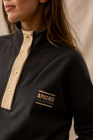 Sweat Luzy Coal - Apaches Collections - vue 3