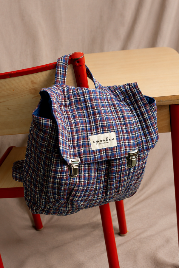 Sac à dos Suji Khadi Saphir - Apaches Collections - vue 2