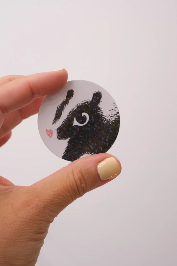 Sticker 'Mouflette' rond irisé | MOUFLETTE