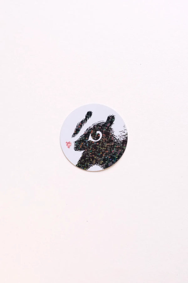 Sticker 'Mouflette' rond irisé | MOUFLETTE