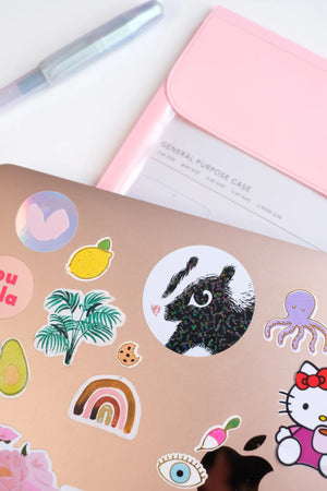 Sticker 'Mouflette' rond irisé | MOUFLETTE
