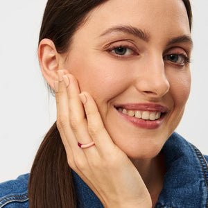 Bague 'Color Double' Burnt Coral/Plum - LULU Copenhagen - vue 6