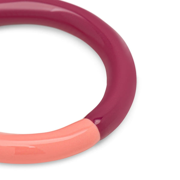 Bague 'Color Double' Burnt Coral/Plum - LULU Copenhagen - vue 7