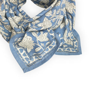 Foulard Latika 'Coeur' horizon | APACHES COLLECTIONS