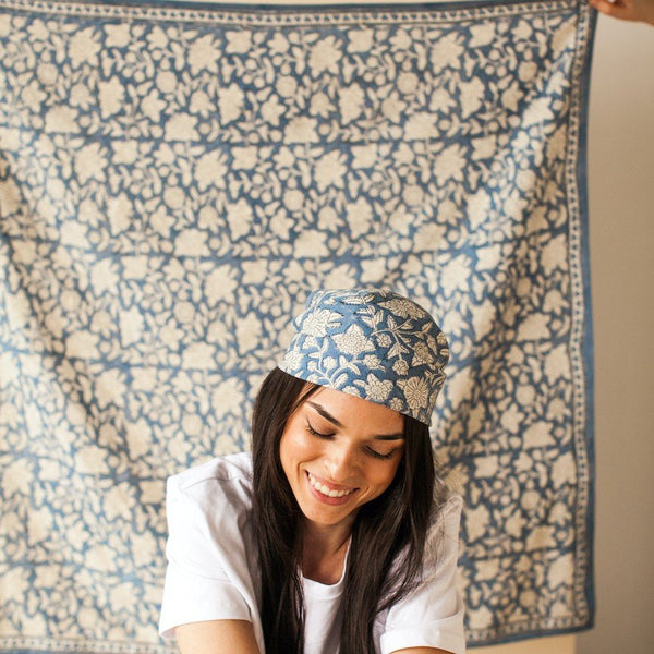 Petit foulard Manika 'Coeur' Horizon | APACHES COLLECTIONS