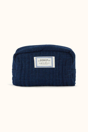 Petite trousse Gaya Denim Foncé Deep Marine - Apaches Collections