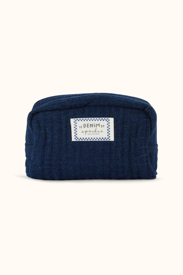 Petite trousse Gaya Denim Foncé Deep Marine - Apaches Collections