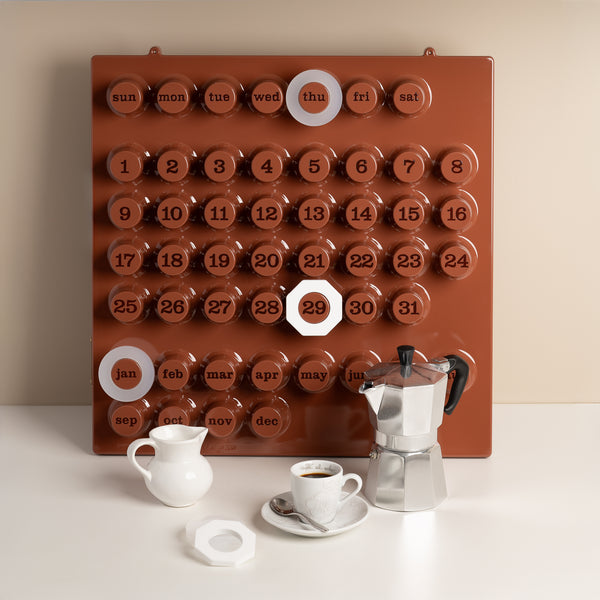 Calendrier perpétuel mural Café Mousse - Ring-A-Date - vue 2
