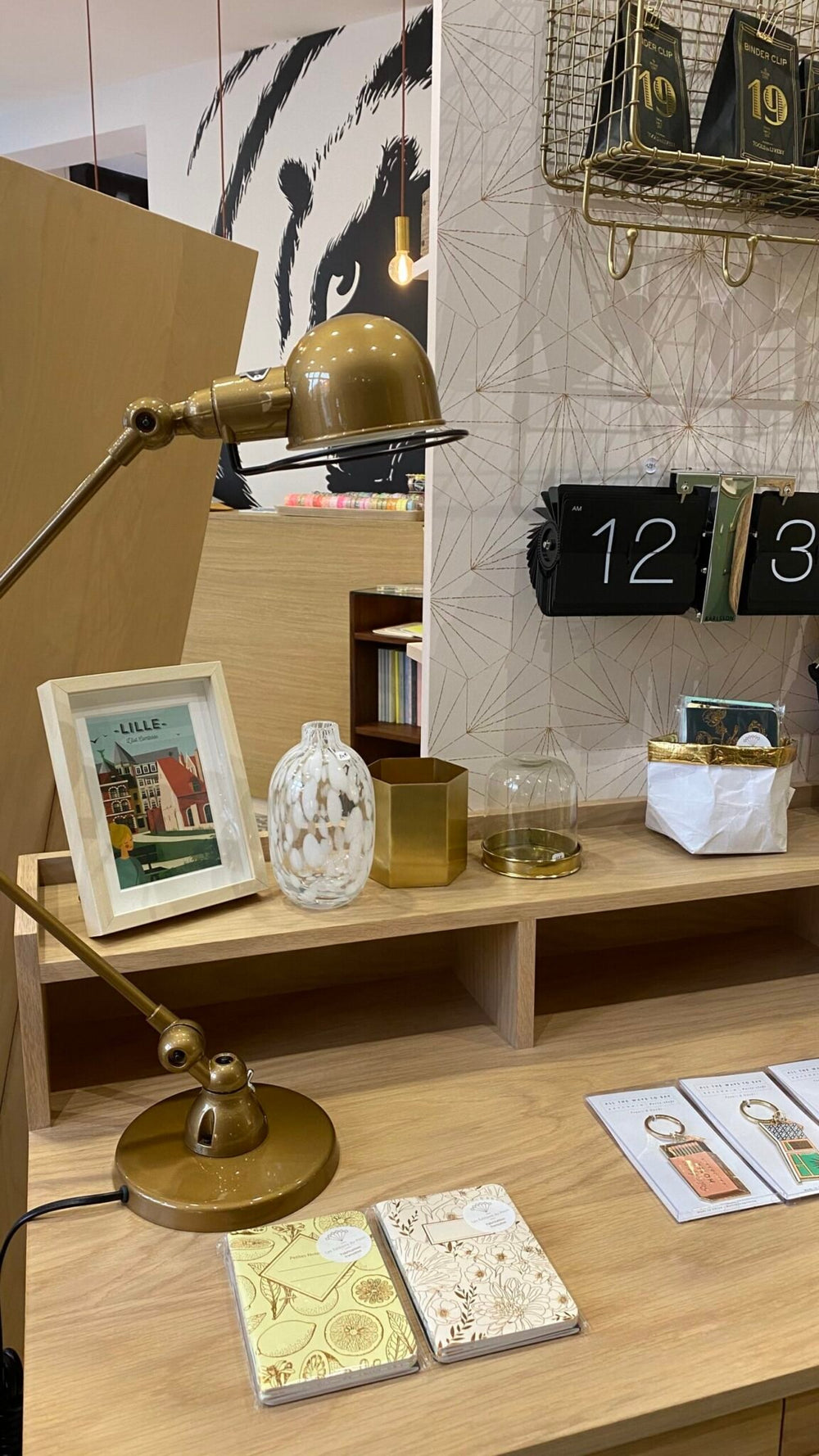 Lampe à poser 'Signal SI333' Or nacré | JIELDÉ