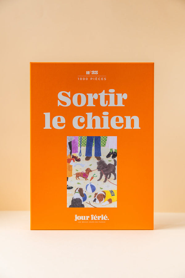 Puzzle 'Sortir le chien' 1000 pièces | JOUR FÉRIÉ