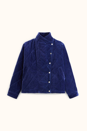 Veste Kapur Velours lisse Indigo - Apaches Collections