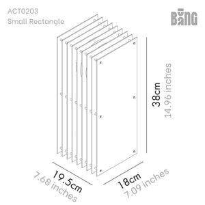 Petite lampe rectangulaire 'Lớp' Bleu